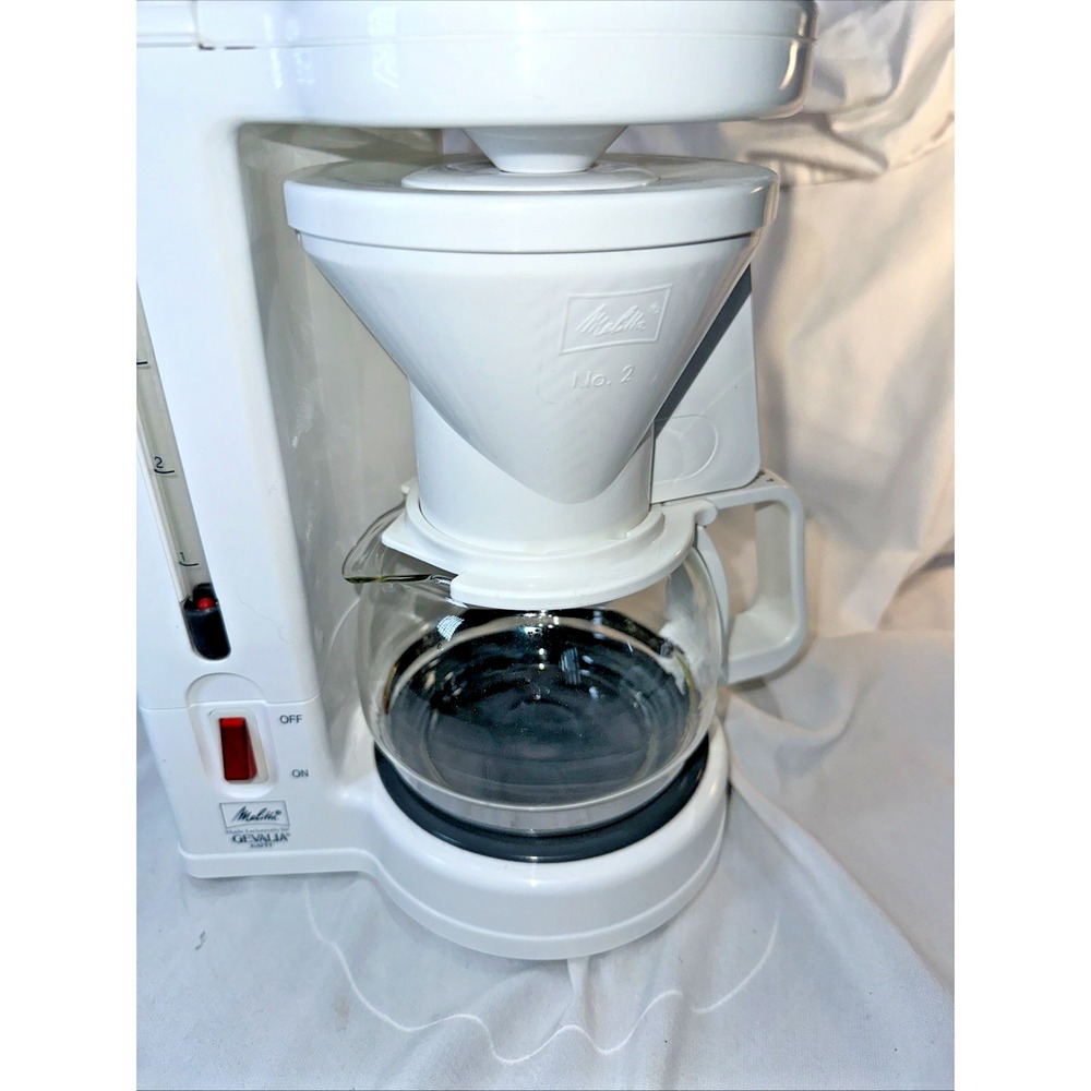 Melitta Gevalia Kaffe Coffee Maker 4 Cup Model BCM-4C White Vintage 1991 Tested - Picture 2 of 11